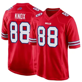 Men's Buffalo Bills Dawson Knox Nike White Away Game Player Jersey