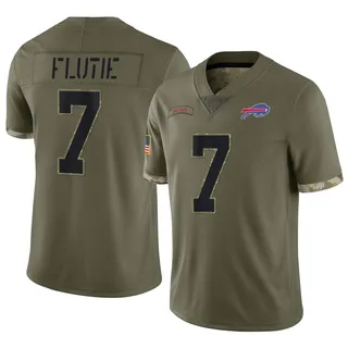 Cheap Men-Buffalo-Bills-7-Doug-Flutie-Nike-Elite-White-Stitched